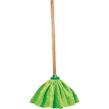 Normadia Mikrofiber Havlu Paspas ve Ahşap Saplı Mop Ucu Takımı