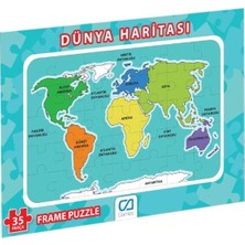 Sb Shopping Dünya Haritası Frame Puzzle 35 Parça