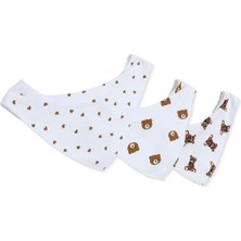 Messy Duck Fular Havlulu Mama Önlük 3'lü - Ayıcık