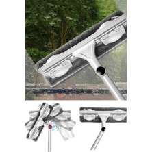 Normadia Gri Mikrofiber Cam Silme Mop, Kolay ve Etkili Temizlik Sağlar