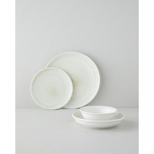 English Home Marlon Porselen Yemek Takımı 16 Parça 4 Kişilik Krem - Yeşil