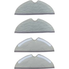 Normadia Roborock S6 Maxv Uyumlu 4'lü Mop Bezi, Temizlik Için Mükemmel Uyumluluk