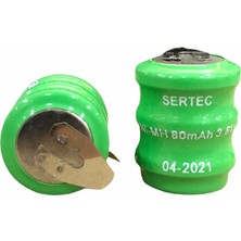 Skygo 3.6V 3S1P 80 Mah 2 Pin Nı-Mh Buton Pil