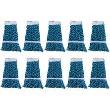 Normadia Yedek Dar Islak Mop Püskül Paspas Başlığı 17 Cm, Mavi, 10 Adet