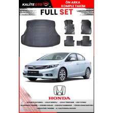 Honda Civic Sedan 2012-2016 4d Bagaj ve Pro Serisi Havuzlu Paspas Takımı