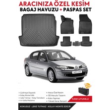 Renault Megane 2 Sedan 2008 Model Bagaj Havuzu+Paspas Full Takım+Hediyeli
