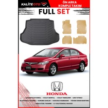 Honda Civic Sedan 2012 Model 4d Bagaj ve Pro Serisi Havuzlu Bej Paspas Takımı