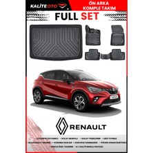 Renault Captur 2023 Model 4d Alt Bagaj ve Pro Serisi Havuzlu Paspas Takımı