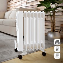 Normadia 1500W Termostatlı Beyaz Yağlı Radyatör, 7 Dilim, Konfor ve Verimlilik