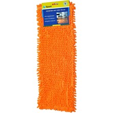 Normadia 4'lü Spark 1050 Mikrofiber Paspas Yedeği, 50 Cm, Turuncu