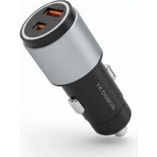 SHC4200 Araç Içi Çakmaklığa Takılantype-C ve USB Girişli 2 Portlu Hızlı Şarj Adaptörü