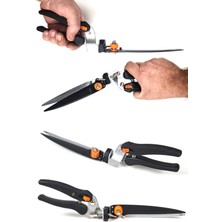 Normadia Dönen Başlıklı Çim Çit Kesme Makası 34CM, Hafif ve Kullanışlı Tasarım