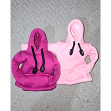 f.kereci 2 Adet Vites Topuz Süsü Hoodie Kapşonlu Vites Poları Vites Topuzu Sweatshirt - Pembe ve Mor Renk