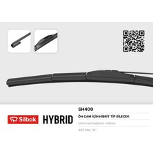 Silbak Storozde Silecek Süpürgesi [ Hybrid Tip 400MM Universal ]