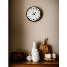 SHC4200 Mey Ithalat® 36 cm Kahverengi Dekoratif Şık Duvar Saati