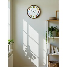 SHC4200 Mey Ithalat® 36 cm Kahverengi Çocuk Odası Duvar Saati