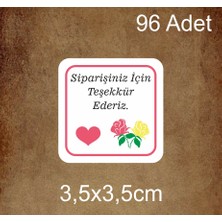 Butik Thank You 21 - Yapışkanlı Etiket Stickers