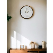 SHC4200 Mey Ithalat® 36 cm Kahverengi Dekoratif Duvar Saati