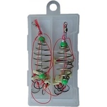 Normadia Çift Adet Hazır Yemlik ve 6 Iğneli Sazan Olta Takımı HG3505 No:14