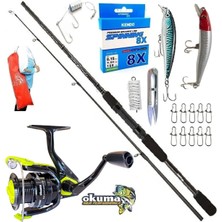 Normadia Okuma Fín Chaser 4000 274CM 7-30GR Wave Power Rapala Spin Olta Takımı