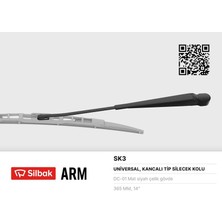 Silbak Storozde Silecek Kolu 380MM R12TX.GTS.TSW-TOROS Kancali