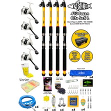 Normadia Tam Takım Sazan Olta Seti - 4'lü, L, 3.30MT, 50-100GR