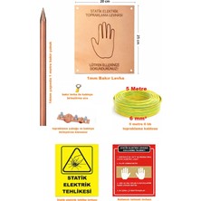 Meepo Statik Elektrik Topraklama Levha Seti 03(Levha + Topraklama Çubuğu+Topraklama Kablosu+Bağlantı Mlz)