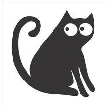 Technopa KEDİ FOLYO STİCKER - 70cm Uzunluk