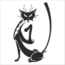 Technopa KEDİ FOLYO STİCKER - 90 cm uzunluk