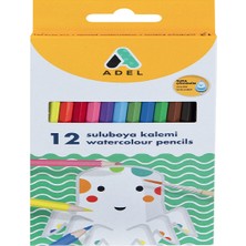 Adel 12 renk suluboya kalemi