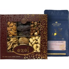 Eterno Ethiopia Sidamo Filtre Kahve Çekirdeği 250G & Doğal Kuruyemiş Seti