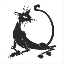 Technopa KEDİ FOLYO STİCKER - 30cm Uzunluk