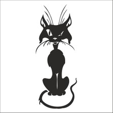 Technopa KEDİ  FOLYO STİCKER - 30cm Uzunluk