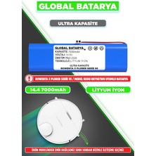 Global Batarya Rowenta X Plorer Serie 95 Robot Süpürge Uyumlu Batarya 14.4v 7000mah Li-Ion Pil (Ultra Kapasite)