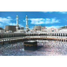 Skygo 5d Elmas Boyama Ekstra Çözünürlüğe Sahip Kabe Resmi Mekke Tablosu 40X60 cm