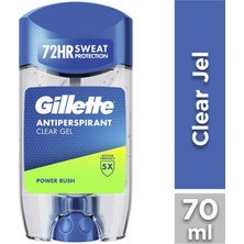 Gillette Clear Jel Power Rush Antiperspirant Deodorant 70 ml