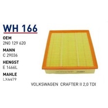 Wunder Filter Volkswagen Crafter Iı 2,0 Tdı Uyumlu Hava Filtresi Wh 166
