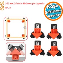 Nzb Köşe Sabitleme Mengenesi  90° Derece 5-22 mm Kalınlık Için Gönye Aparatı Kıskaç Mandal El Tip Işkence