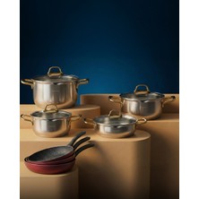 Hascevher Monna 8 Pcs Tencere Set (18/20/24 Ten/24 Karn)