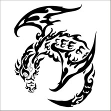 Technopa EJDERHA  FOLYO STİCKER - 80cm Uzunluk