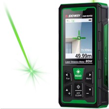 SNDWAY SW-80GQ Yeşil Lazerli 80 Metre Kameralı Lazermetre | Şarjlı ve IP68 Korumalı