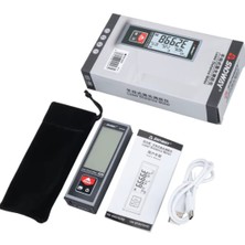 SNDWAY SW-B40 Geniş Yatay Göstergeli Metal Lazermetre | 40 Metre | Şarj Edilebilir