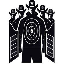 Sim Hayalet Kovboylar Hedef Kağıdı 64X90 cm (10 Adet)