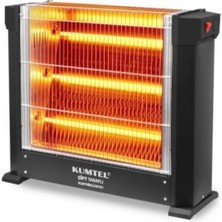 Kumtel Çift Taraflı Isıtıcı 1800W Kolay Taşınabilir Ev ve Ofis Kullanımına Uygun Quartz