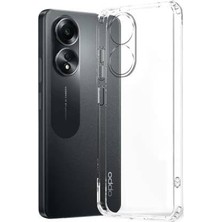 Kvy Oppo A18 Kamera Korumalı Süper Silikon Kılıf