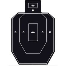 Sim Taktik Ipsc Hedef Kağıdı -Model 607- 50X70CM (10 Adet)