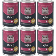 Reflex Plus Jöle Içinde Et Parçacıklı Kuzu Etli Yetişkin Kedi Konservesi 400 Gr*6 Adet