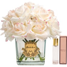 Guerlieandco. Krem Pembe 15 Gül Kare Cam Gold