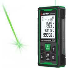 SNDWAY SW-80GS Yeşil Lazerli 80 Metre Lazermetre | Şarjlı ve IP68 Korumalı