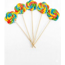 Honey Candy Balcı Şekerleme Büyük Boy 10 Adet 30 gr Papatya Sosyete Şeker Tutti Frutti Lolipop Karışık Renk